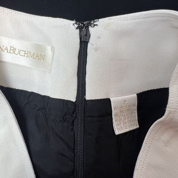 Dana Buchman Vintage 90s Black & White Skirt Suit Set — Jacket & Pencil Skirt - Picture 9 of 13